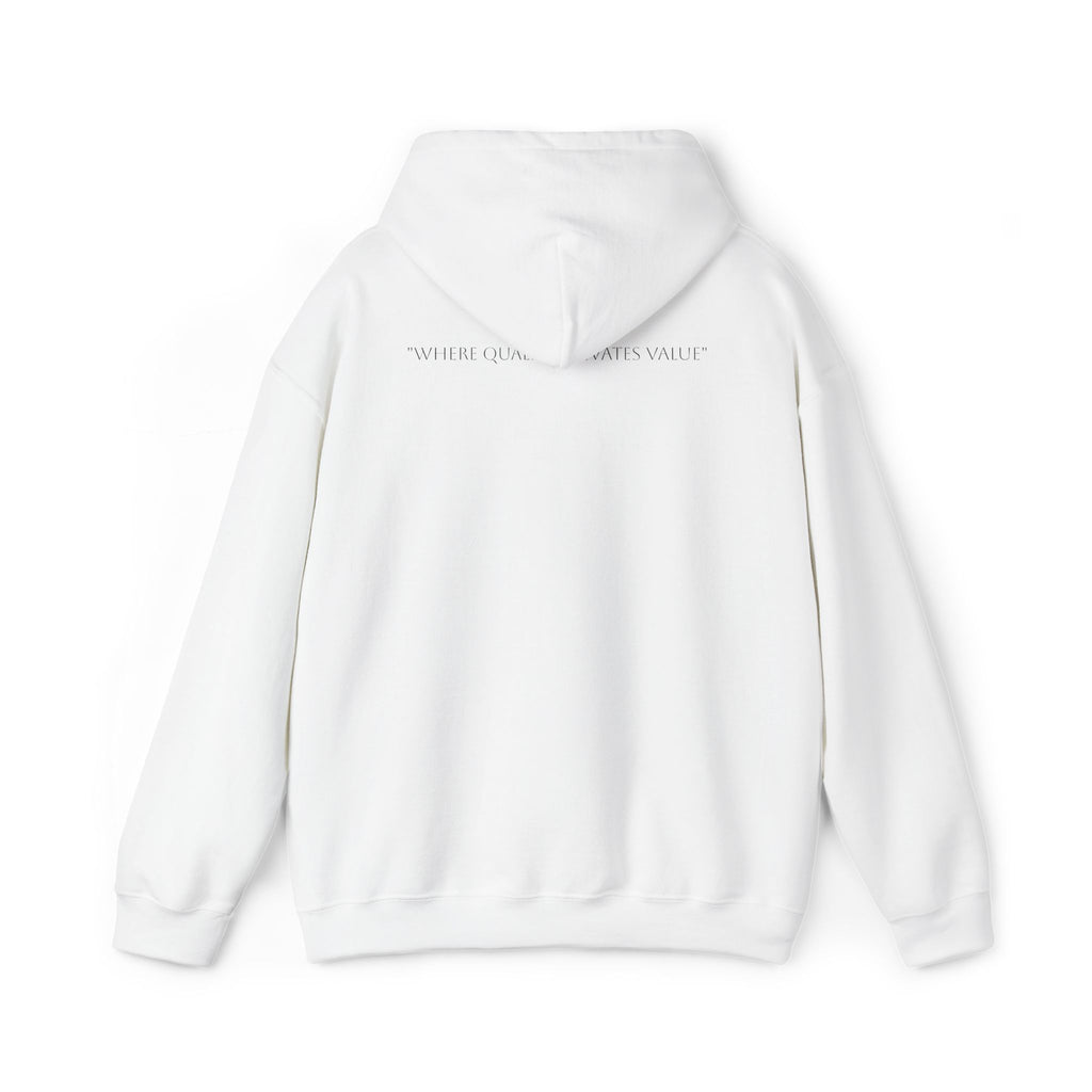Merexa Market LLC Logo Hoodie - White Branded Pullover