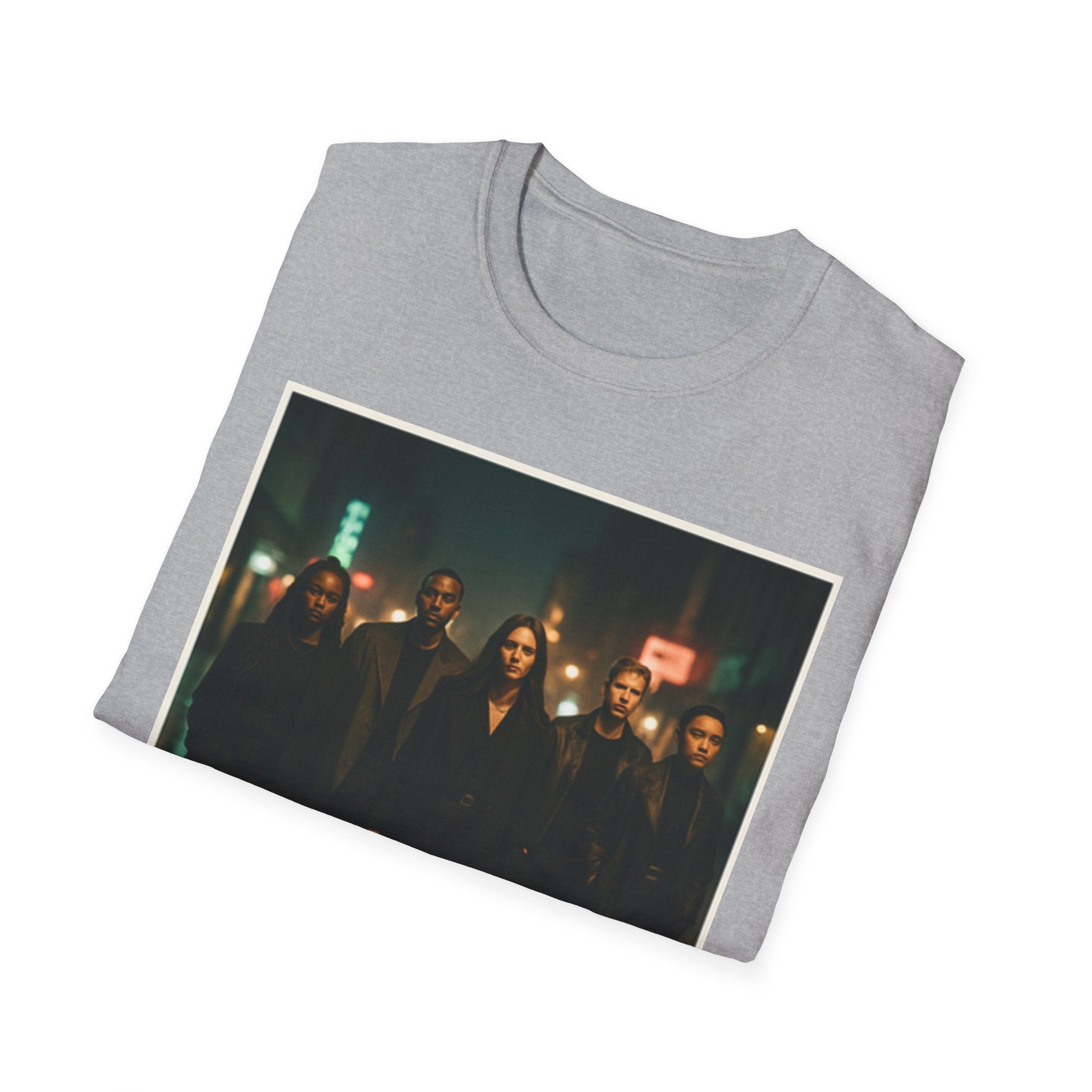 Dark Urban Photo Graphic T-Shirt — Moody Cityscape Streetwear Tee