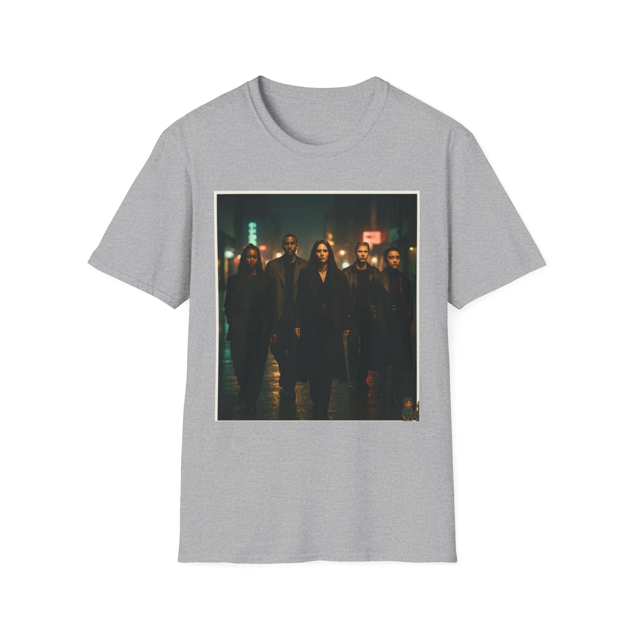 Dark Urban Photo Graphic T-Shirt — Moody Cityscape Streetwear Tee