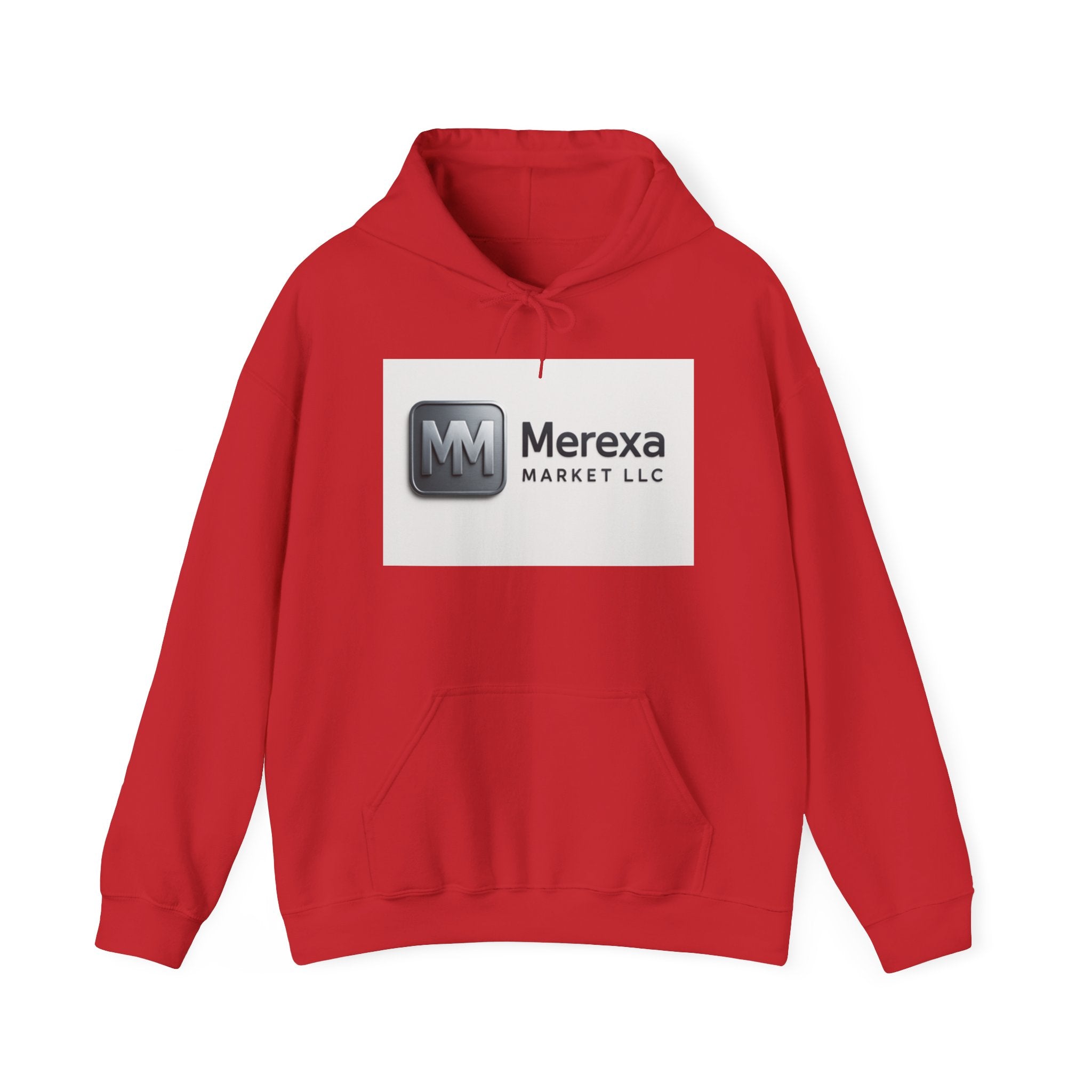 Merexa Market LLC Logo Hoodie - White Branded Pullover