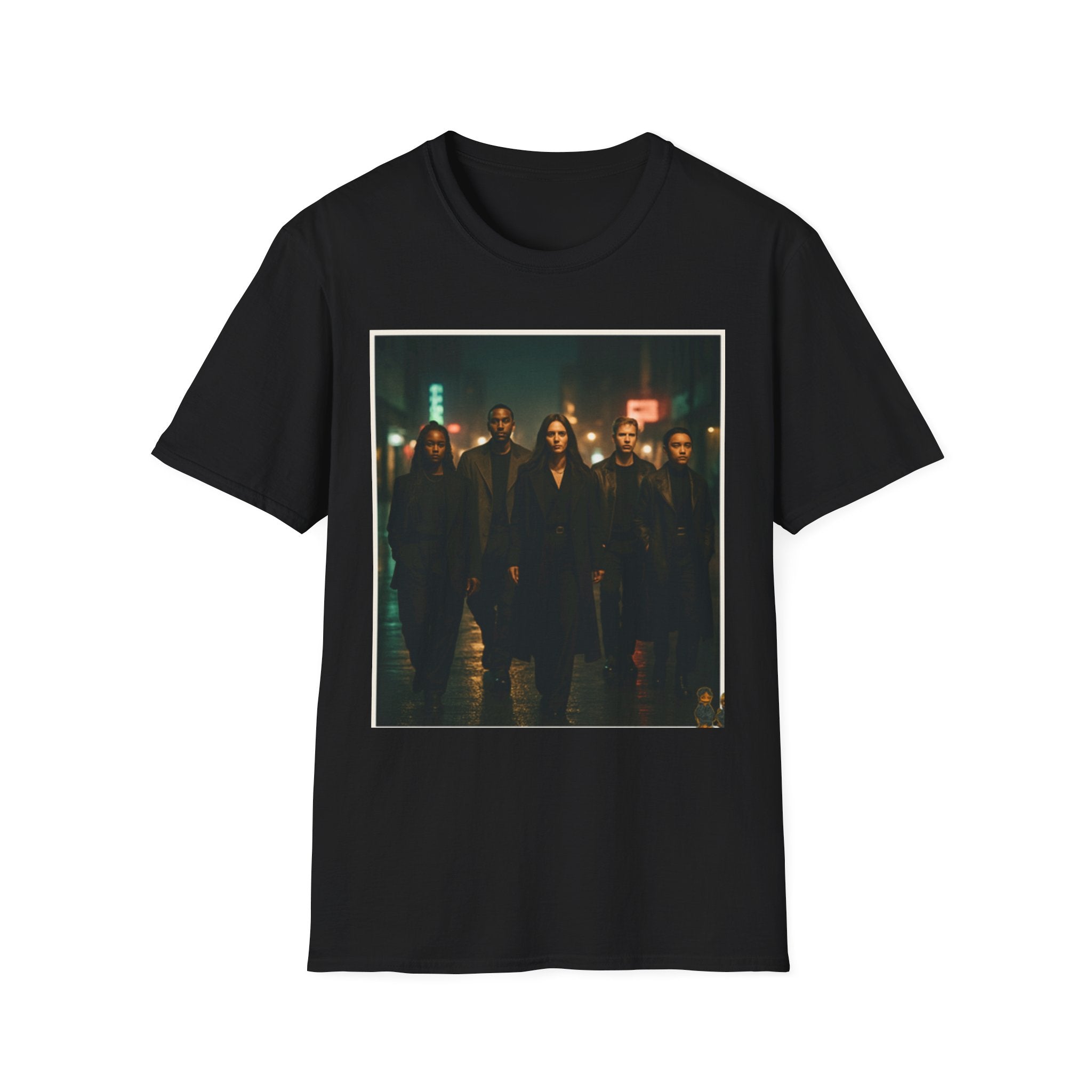 Dark Urban Photo Graphic T-Shirt — Moody Cityscape Streetwear Tee