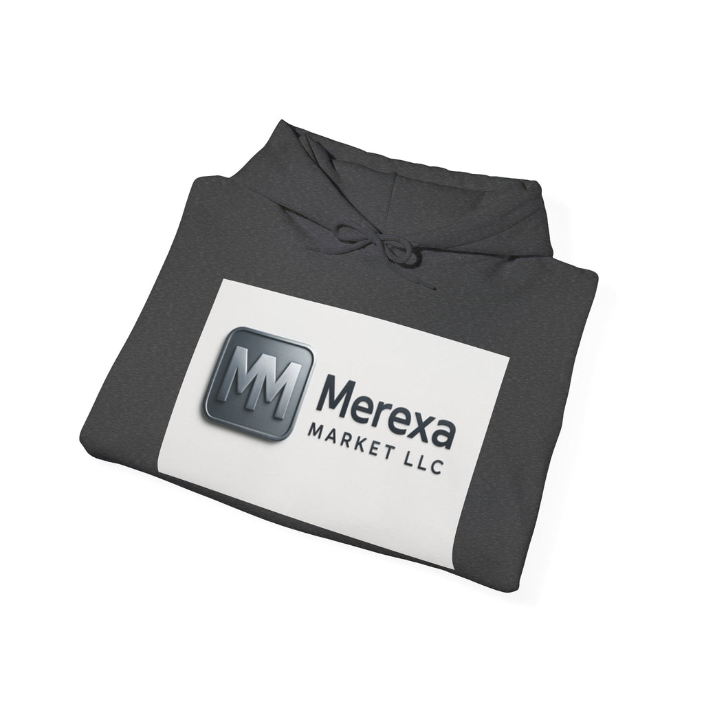 Merexa Market LLC Logo Hoodie - White Branded Pullover