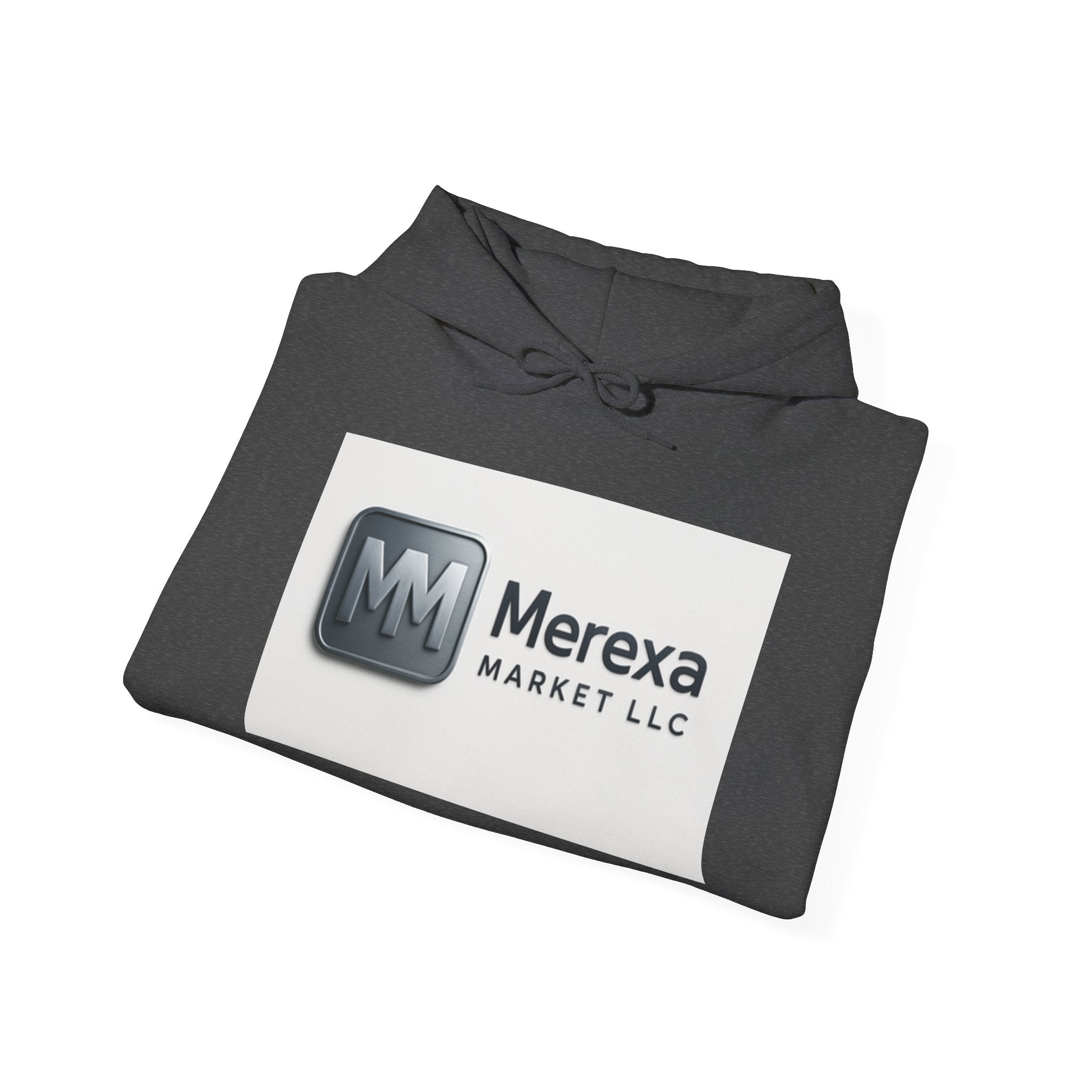 Merexa Market LLC Logo Hoodie - White Branded Pullover