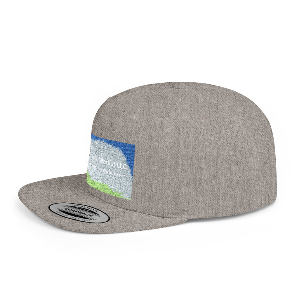 Flat Bill Snapback Hat — Classic Flat-Brim Baseball Cap