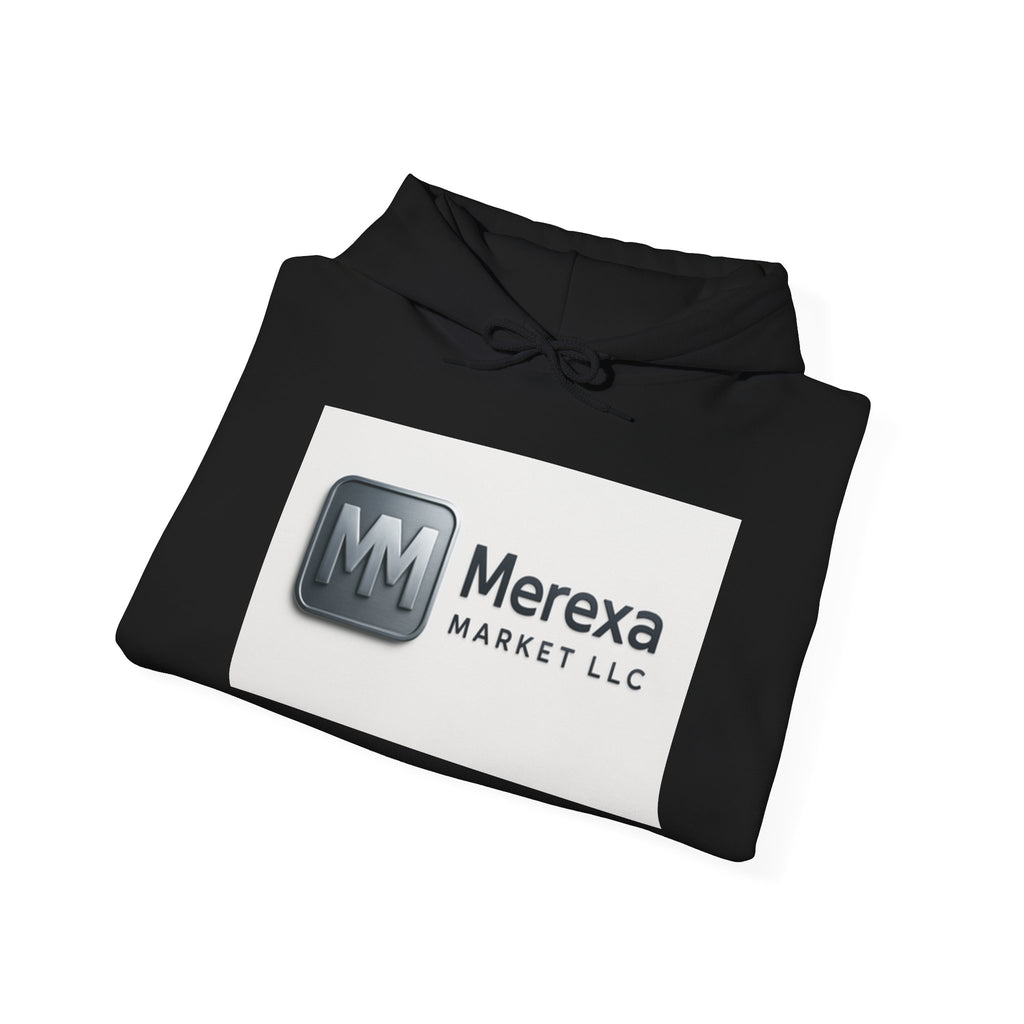 Merexa Market LLC Logo Hoodie - White Branded Pullover