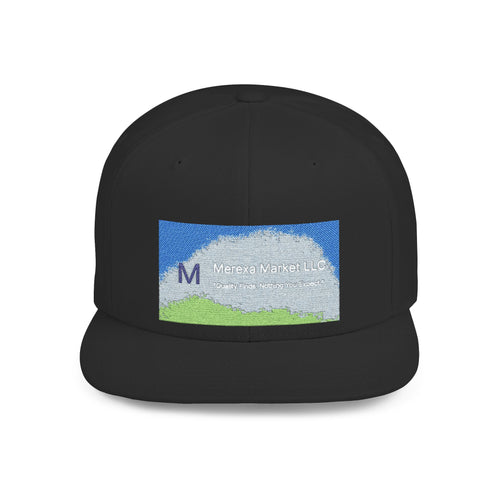 Flat Bill Snapback Hat — Classic Flat-Brim Baseball Cap