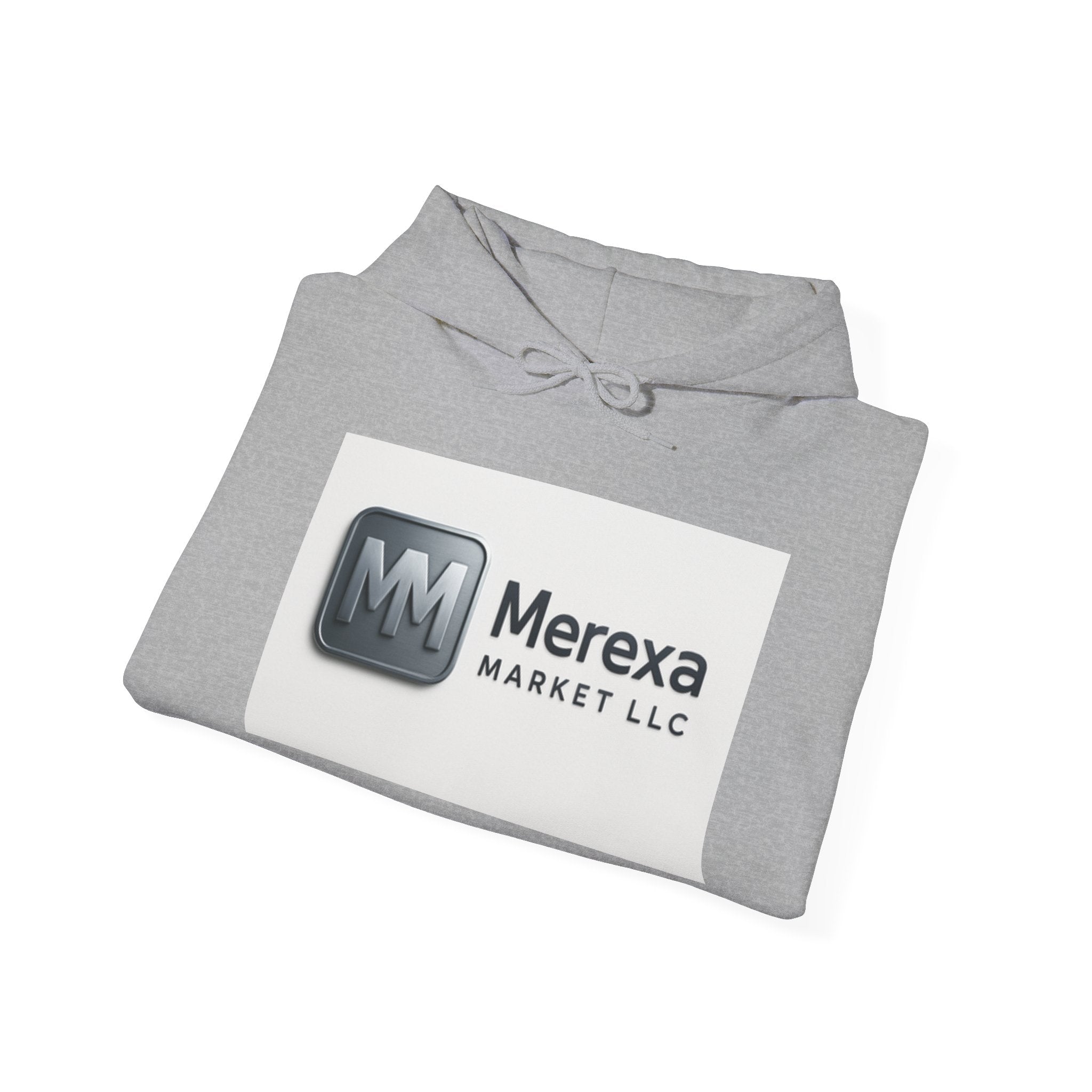 Merexa Market LLC Logo Hoodie - White Branded Pullover