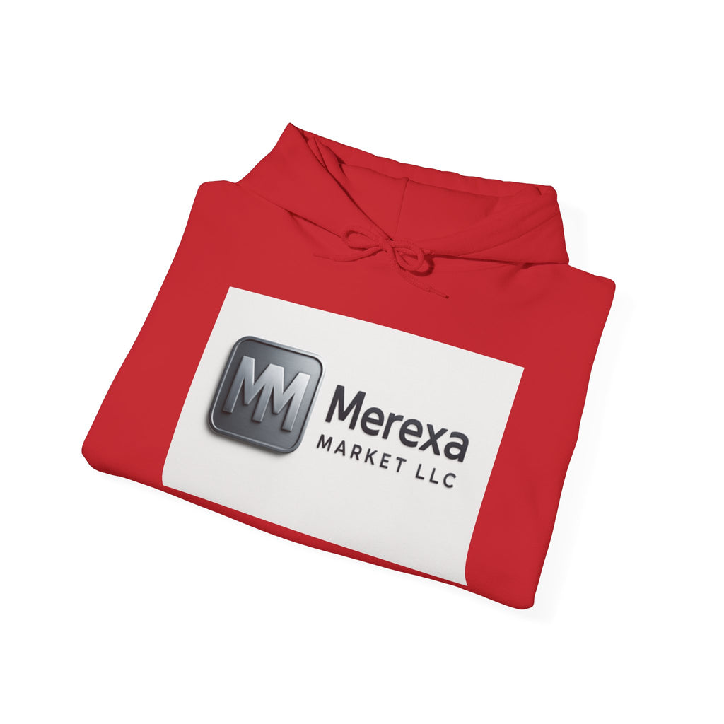 Merexa Market LLC Logo Hoodie - White Branded Pullover