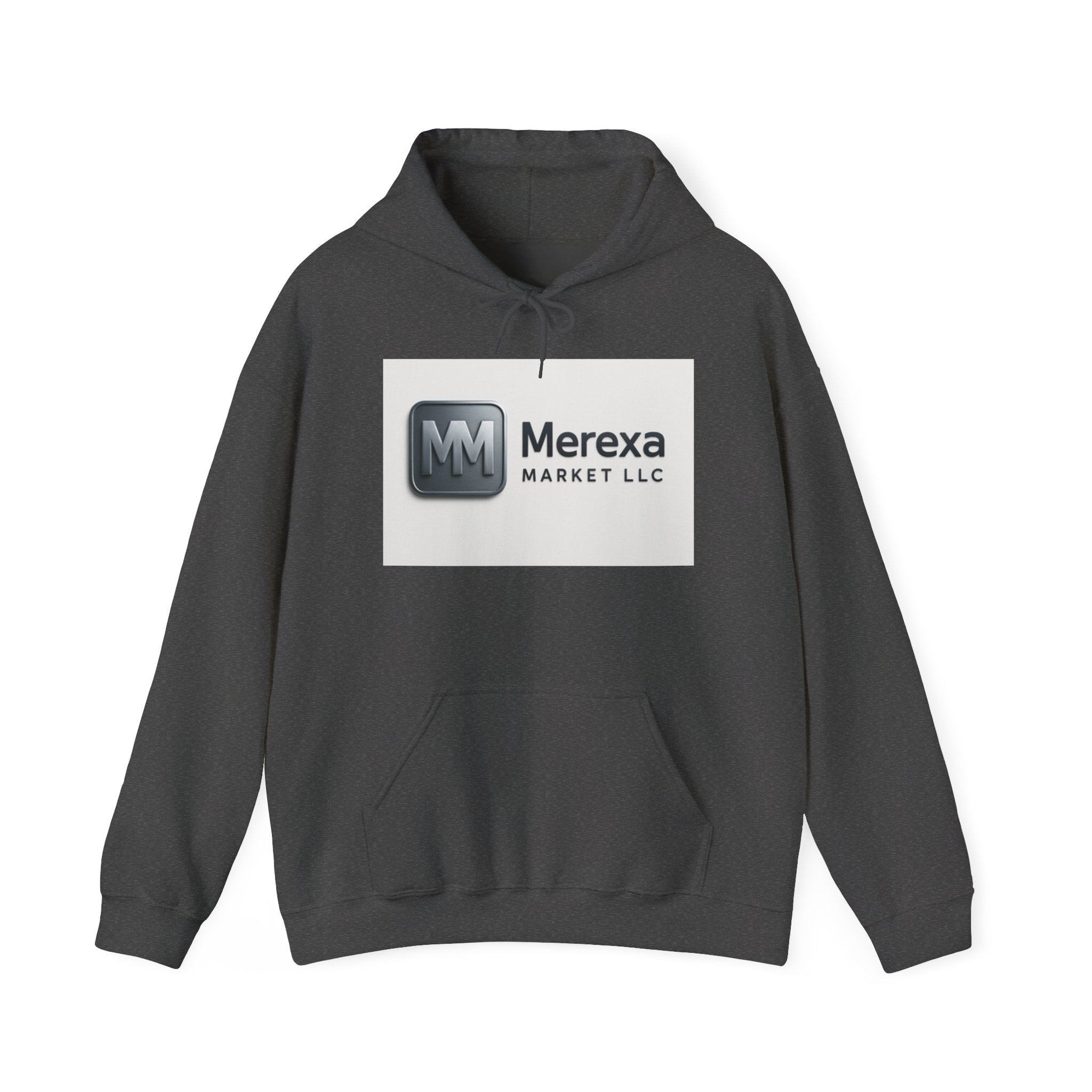 Merexa Market LLC Logo Hoodie - White Branded Pullover