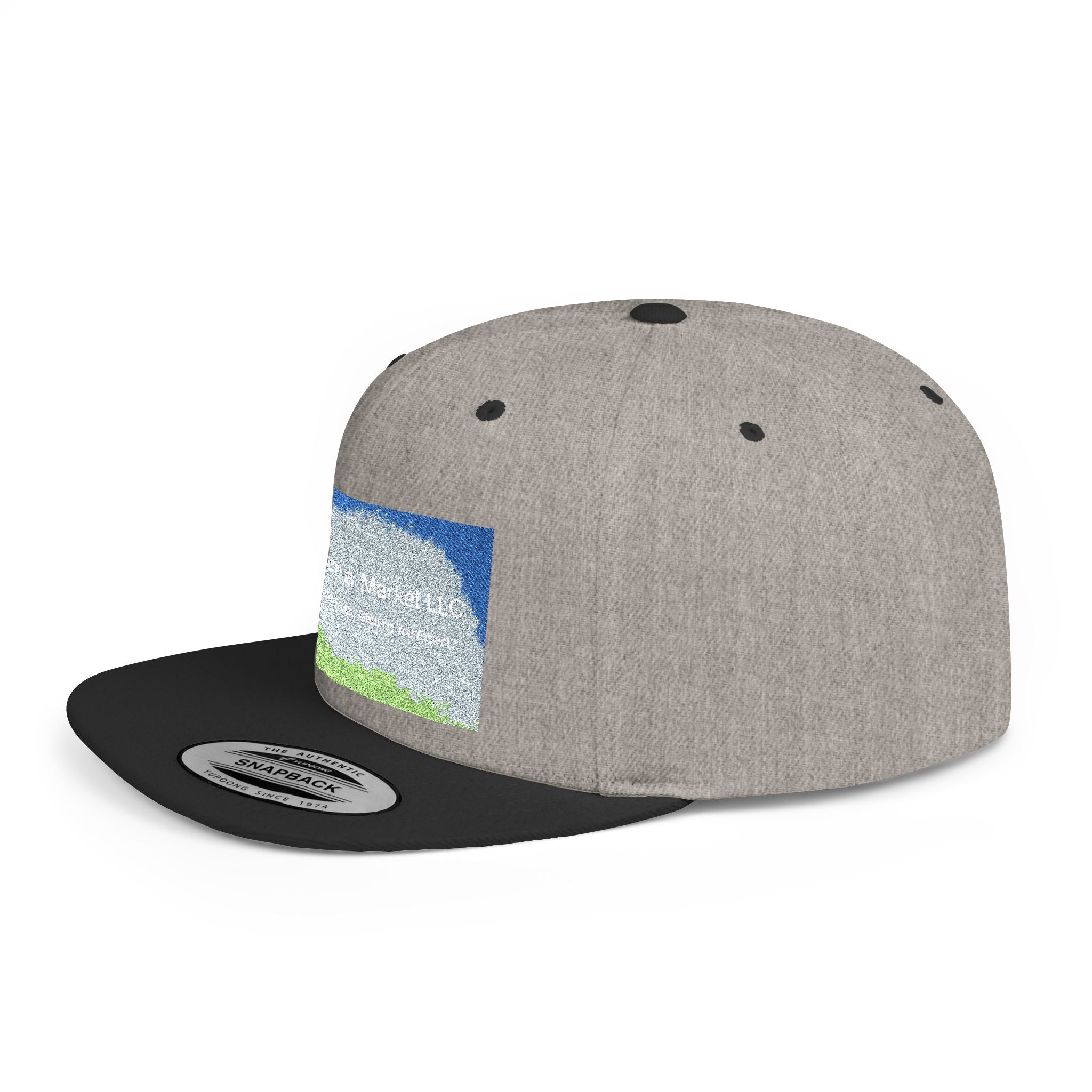 Flat Bill Snapback Hat — Classic Flat-Brim Baseball Cap