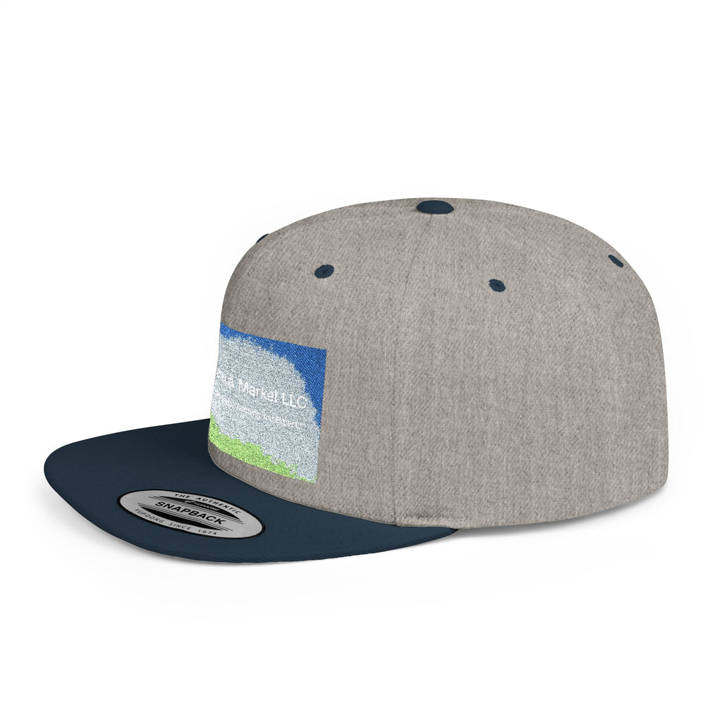 Flat Bill Snapback Hat — Classic Flat-Brim Baseball Cap