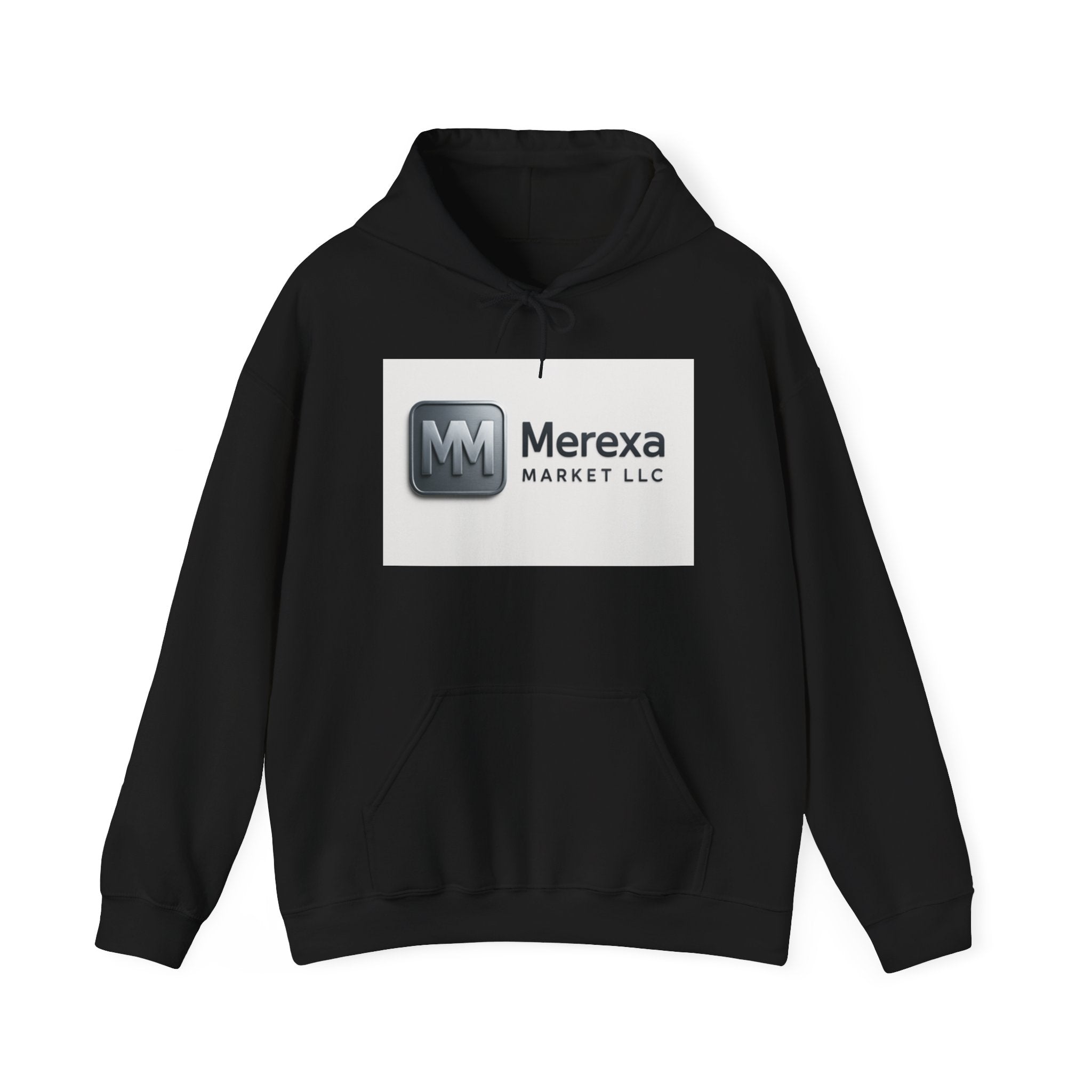 Merexa Market LLC Logo Hoodie - White Branded Pullover