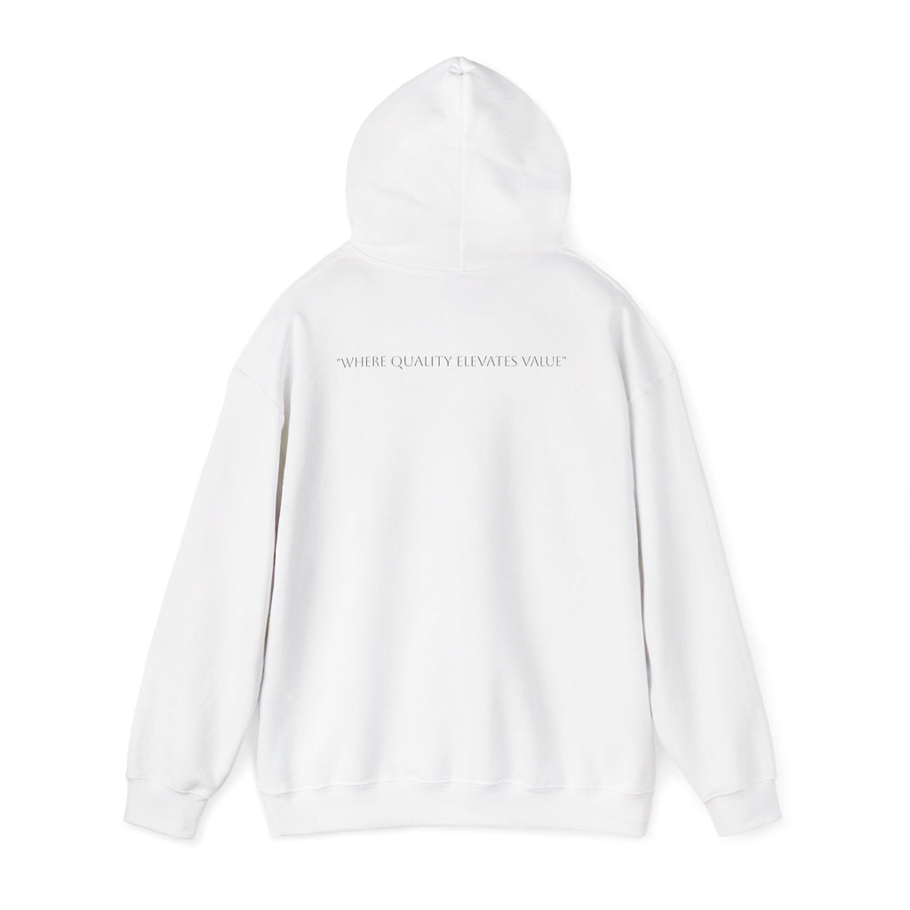 Merexa Market LLC Logo Hoodie - White Branded Pullover
