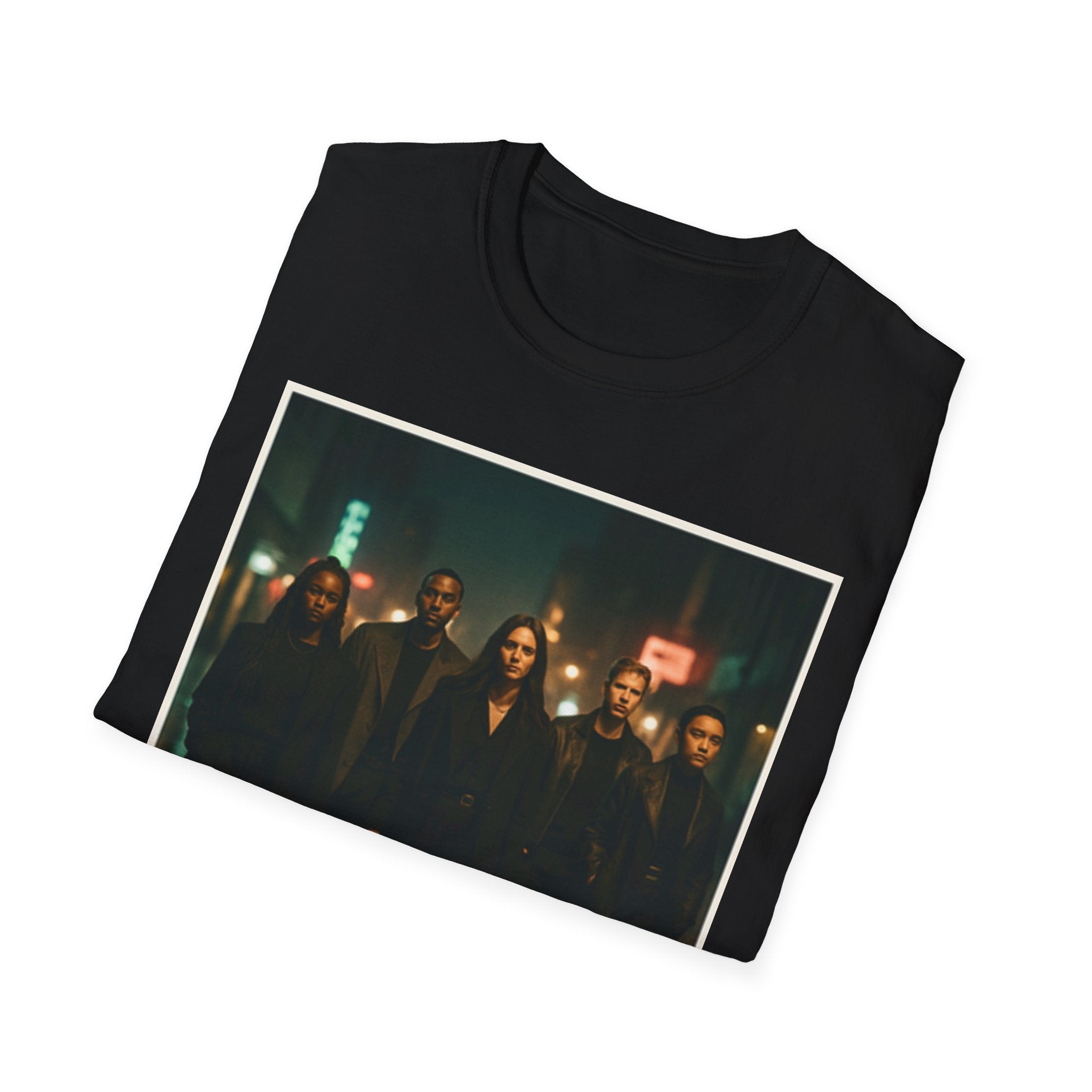 Dark Urban Photo Graphic T-Shirt — Moody Cityscape Streetwear Tee