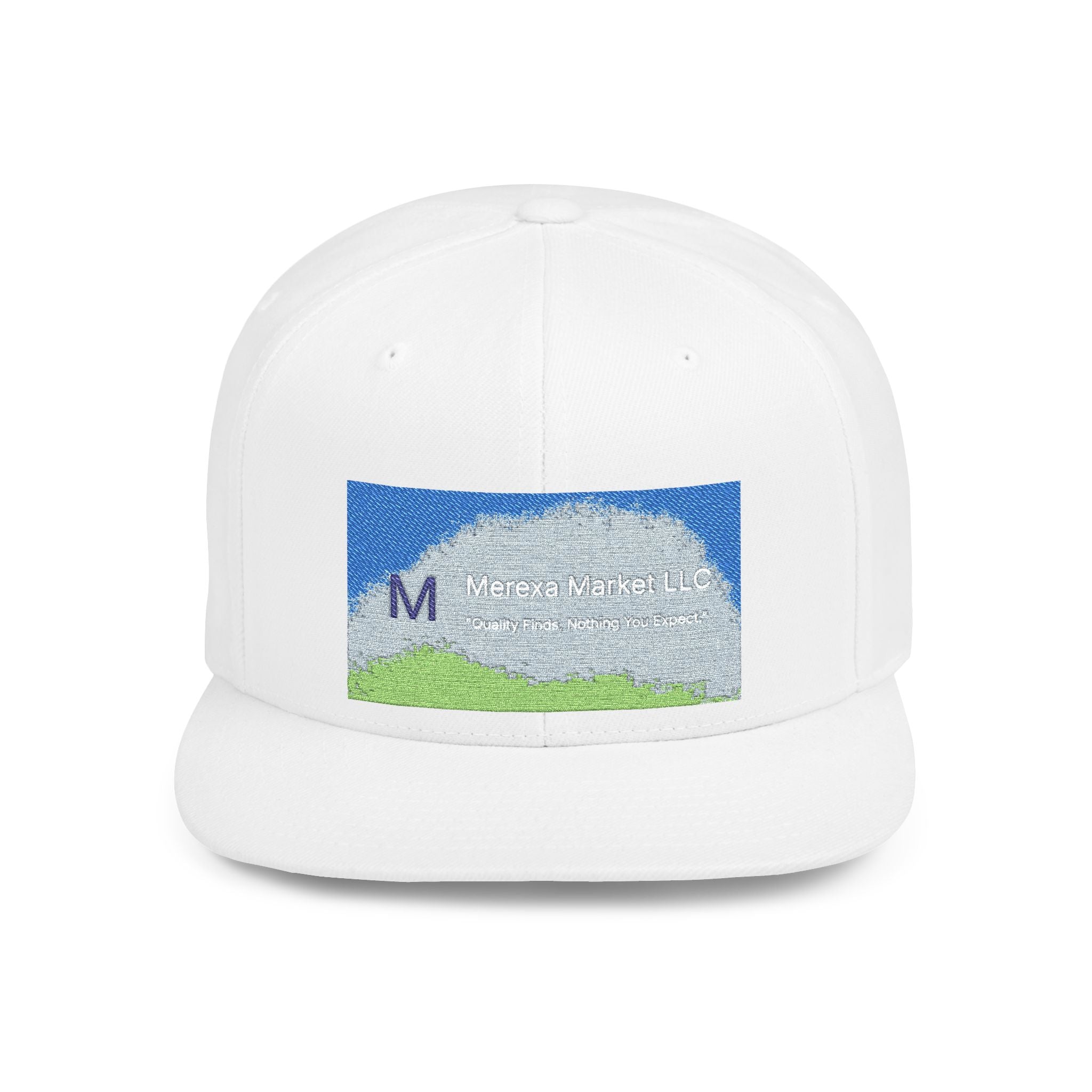 Flat Bill Snapback Hat — Classic Flat-Brim Baseball Cap