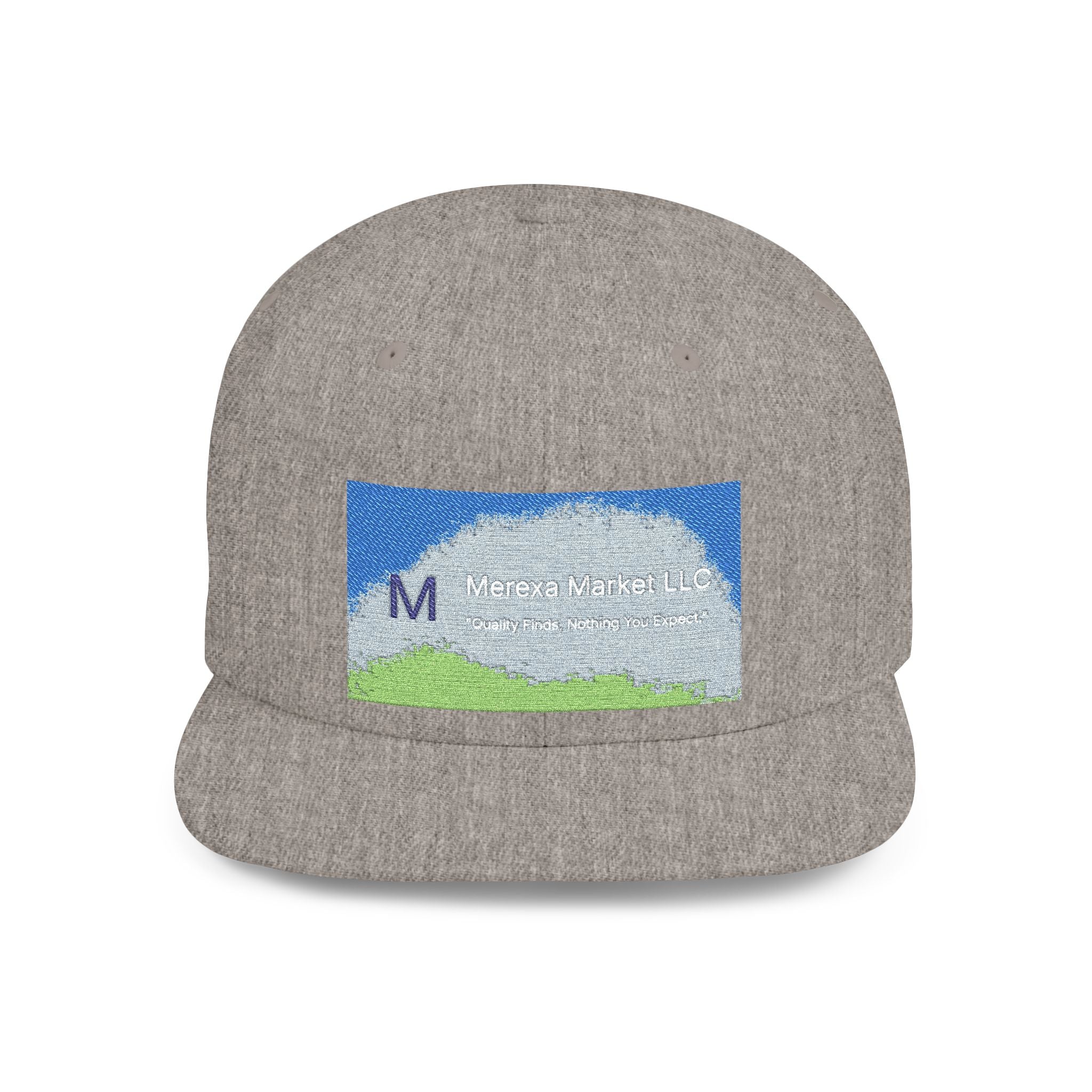 Flat Bill Snapback Hat — Classic Flat-Brim Baseball Cap