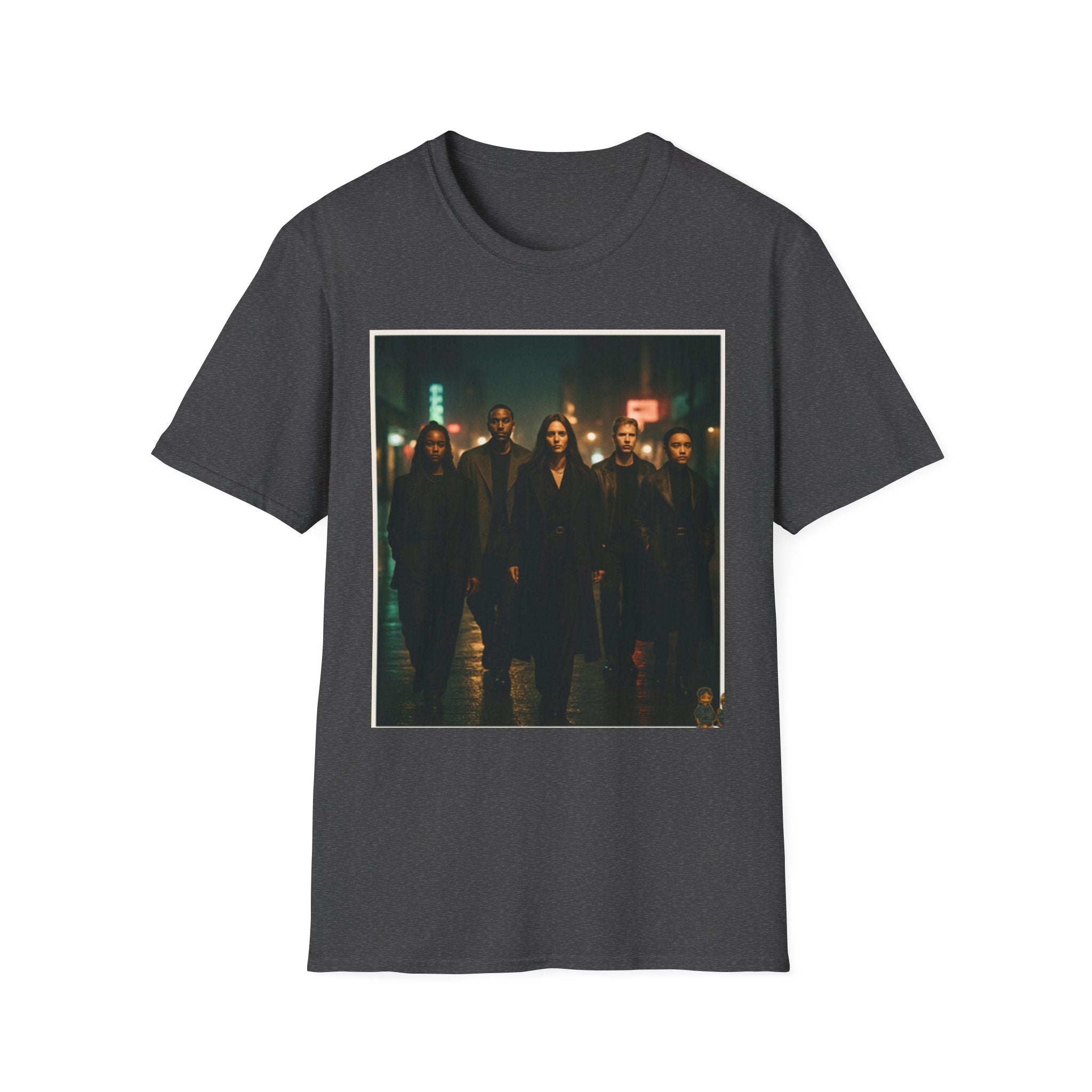 Dark Urban Photo Graphic T-Shirt — Moody Cityscape Streetwear Tee